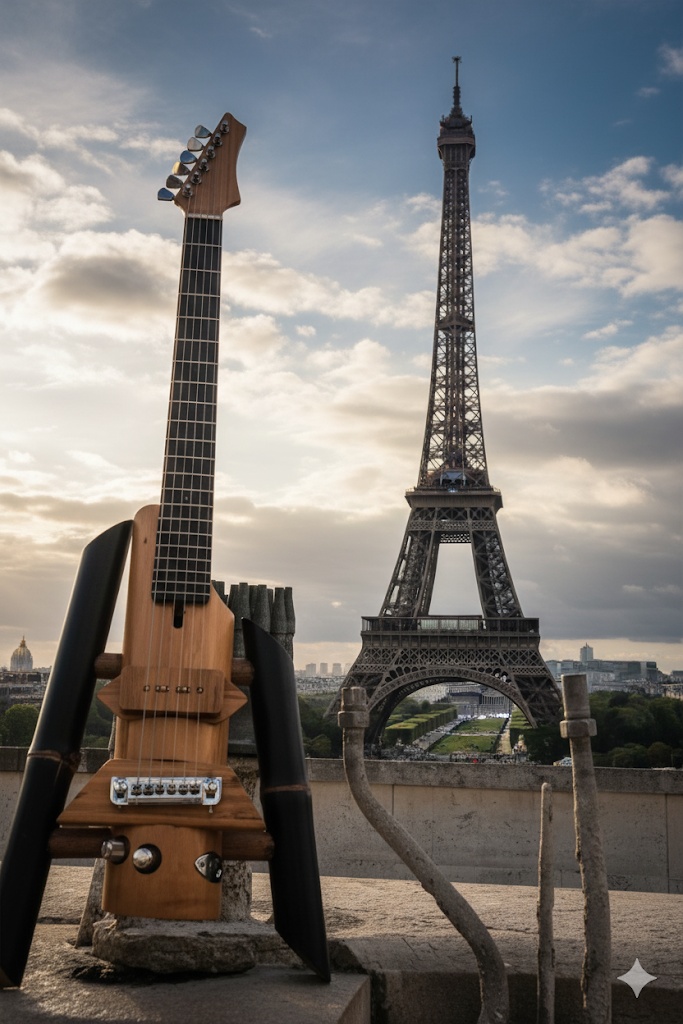 gitar bambu